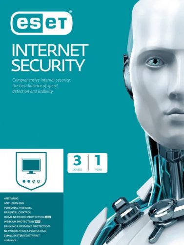 ESET Internet Security 3 eszköz / 1 év elektronikus licenc