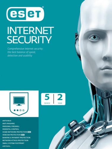 ESET Internet Security 5 eszköz / 2 év elektronikus licenc