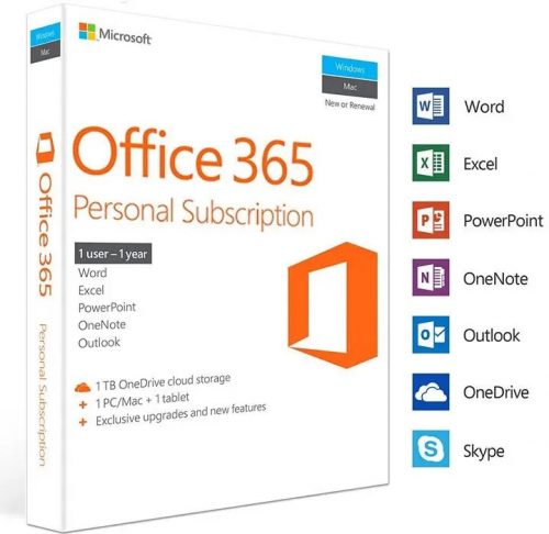 Microsoft Office 365 Personal 32/64bit Multilanguage (1 User/1 Year)