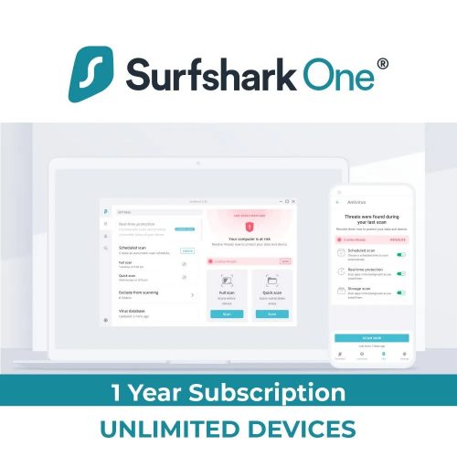 Surfshark ONE – 1 year Unlimited Devices