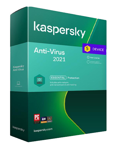 Kaspersky Antivirus 2022 - 5 Devices MD 2 Years EU