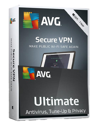 AVG Ultimate 10-Multi Devices VPN 2-Years, Global