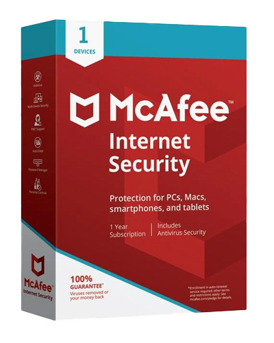 McAfee Internet Security 2020 (1 Device/1 Year) (MIS00GEU1RAP)