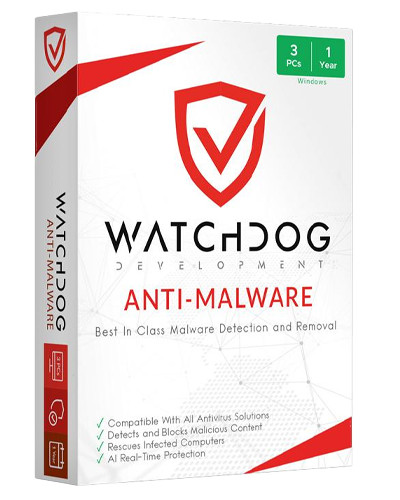 Watchdog Anti-Malware (3 eszköz / 1 év) (Elektronikus licenc) (WAM-1Y-3U-3)