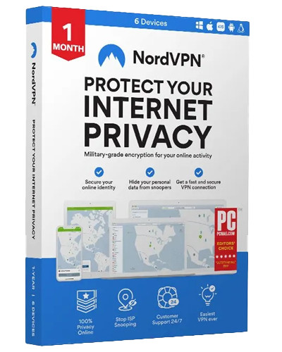 NordVPN - 6 Devices/1 Month – Global