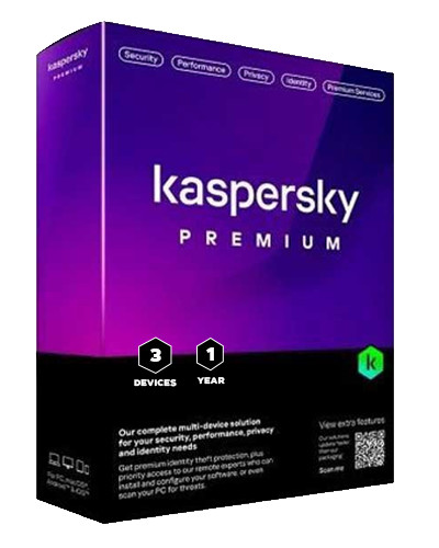 Kaspersky Premium + Customer Support 3 Device 1 Year