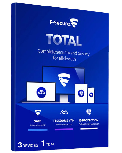 F-Secure Total  3 Devices, 1 Year